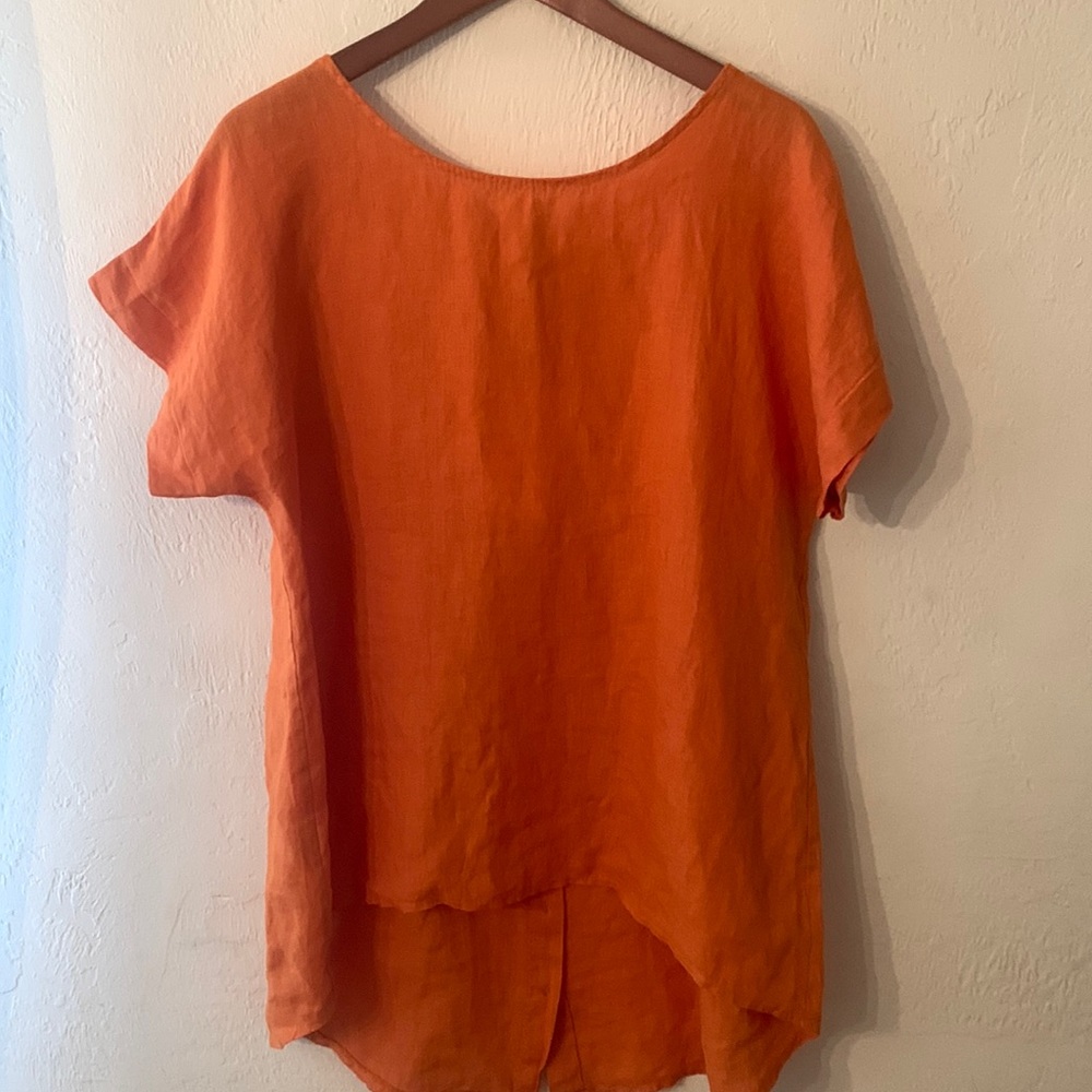100% linen top size M